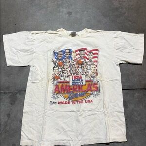 Vintage Single Stitch USA Americas Team 1991